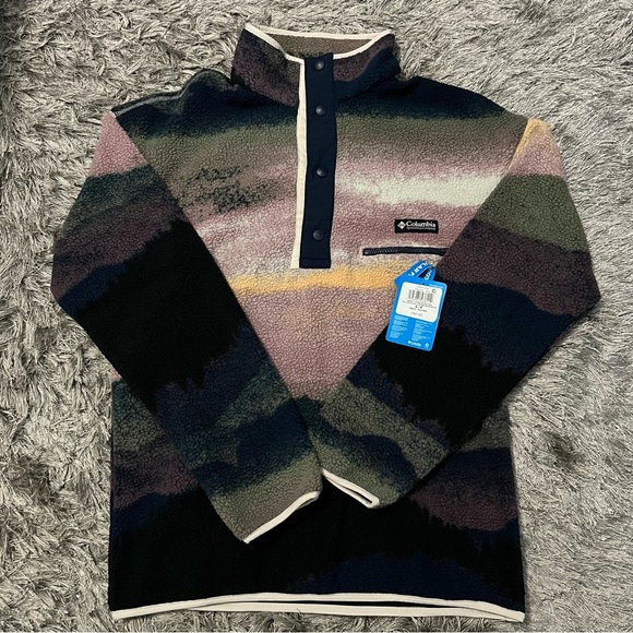 Columbia Helvetia ™ Il Printed Half Snap Fleece Men’s Size Small - Picture 1 of 6